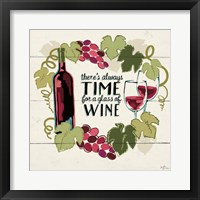 Wine and Friends VI Framed Print