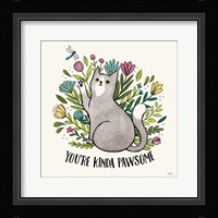 Purrfect Garden IV Framed Print