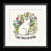 Purrfect Garden V Framed Print