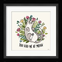 Purrfect Garden III Framed Print