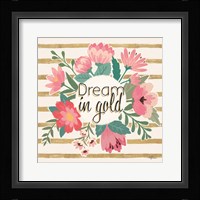 Gorgeous III Pink no dots Framed Print