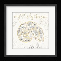 Seaside Blossoms III Neutral Framed Print