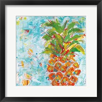 Pineapple Bright Framed Print