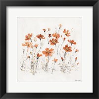 Wildflowers III Orange Fine Art Print