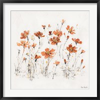 Wildflowers III Orange Fine Art Print