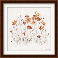Wildflowers II Orange Fine Art Print