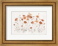 Wildflowers I Orange Fine Art Print