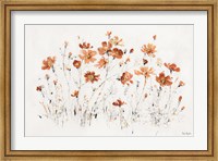 Wildflowers I Orange Fine Art Print