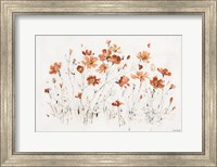 Wildflowers I Orange Fine Art Print