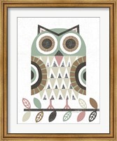 Folk Lodge Owl v2 Hygge Fine Art Print