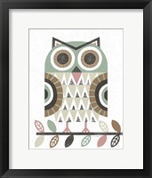 Folk Lodge Owl v2 Hygge Framed Print