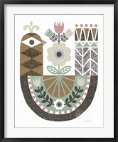 Folk Lodge Bird Hygge Fine Art Print