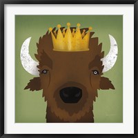 Buffalo III with Crown Fine Art Print