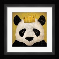Panda with Crown Framed Print