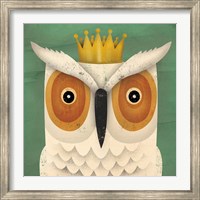 White Owl with Crown Fine Art Print