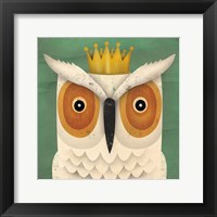 White Owl with Crown Fine Art Print