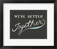 Together V Framed Print