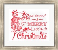 Chalkboard Christmas Sayings V on white Fine Art Print