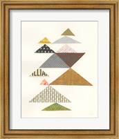 Modern Abstract Triangles II Fine Art Print