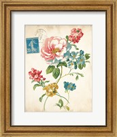 Elegant Floral I Vintage v2 Fine Art Print