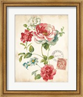 Elegant Floral II Vintage v2 Fine Art Print