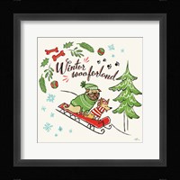 Winter Wooferland V Framed Print