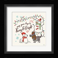 Winter Wooferland III Framed Print