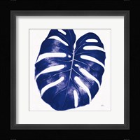 Welcome to Paradise XIII Indigo Framed Print