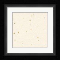 Night Sky Cream and Gold Pattern 05A Fine Art Print