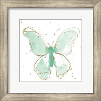 Gilded Butterflies II Mint Fine Art Print