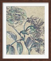 Belle Fleur I Crop Linen Fine Art Print