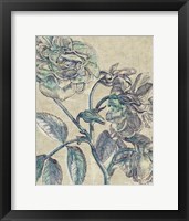 Belle Fleur I Crop Linen Framed Print