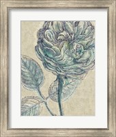 Belle Fleur III Crop Linen Fine Art Print