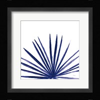 Statement Palms III Indigo Framed Print