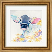 Bessie with Flowers Fine Art Print