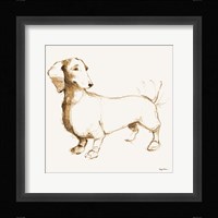 Clio Brown and Orange Framed Print
