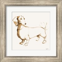 Clio Brown and Orange Fine Art Print