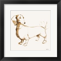 Clio Brown and Orange Framed Print