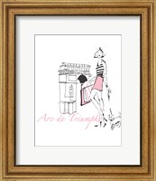 French Chic II Pink on White Fine Art Print