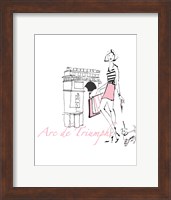 French Chic II Pink on White Fine Art Print