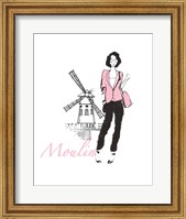 French Chic IV Pink on White Fine Art Print