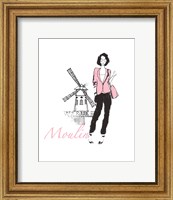 French Chic IV Pink on White Fine Art Print