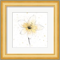 Gilded Graphite Floral II Fine Art Print