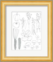 Line Art Veggies Fine Art Print