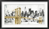 New York Skyline I Yellow Bridge no Words Fine Art Print