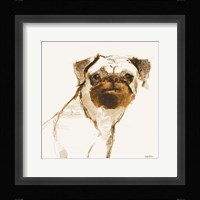 Snug Brown and Orange Framed Print