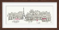 World Cafe II Paris Pink Fine Art Print