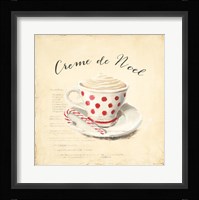 Creme de Noel Framed Print