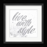 Show Fetish Quotes III Light Silver Framed Print