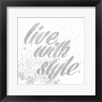 Show Fetish Quotes III Light Silver Framed Print